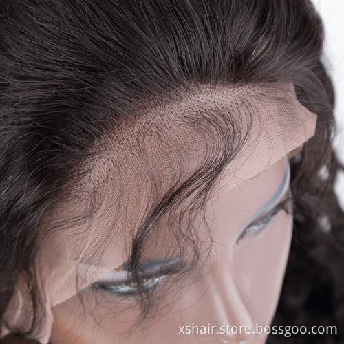Factory Customized Raw Virgin Brazilian Hair Wigs, Hd Transparent Frontal lace Straight Human Hair wig